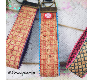 ADVENTSKALENDER 12. Dezember - Stickserie ITH - Schlüsselbänder Quilt Motive ITH